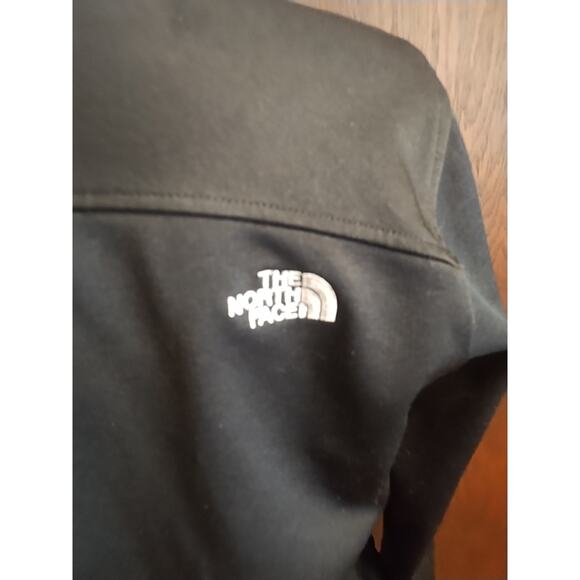 The North Face Womens Medium Soft Shell Softshell Black Jacket Windwall Full Zip - Picture 6 of 7